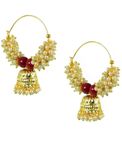 Buy Royal Bling Pearl Hoop Jhumki Earrings - Purplle