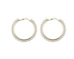 Buy Crunchy Fashion Pearl Hoops - Purplle