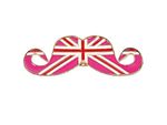 Buy Crunchy Fashion Pink Flag Mustache Ring - Purplle