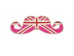 Buy Crunchy Fashion Pink Flag Mustache Ring - Purplle