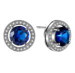 Buy Crunchy Fashion Premium Shappire Zircon Studs for Girls - Purplle