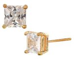 Buy Crunchy Fashion Princess Cut Square Studs - Purplle