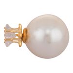 Buy Crunchy Fashion Pyramid Dual White Pearl Studs - Purplle