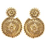 Buy Royal Bling Golden Plated Drop Earring - Purplle