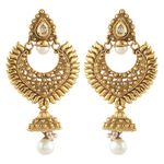 Buy Royal Bling Golden Plated Traditional Drop Earring - Purplle