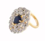 Buy Crunchy Fashion Rajwala AD Stone Ring - Purplle