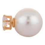 Buy Crunchy Fashion Resplendent Dual White Pearl Studs - Purplle