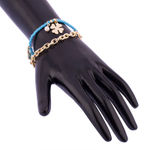 Buy Crunchy Fashion Rock N Roll Aqua Charm Bracelet - Purplle