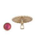 Buy Crunchy Fashion Roseate Dual Stud Earing - Purplle