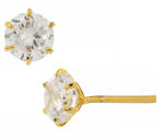 Buy Crunchy Fashion Round Zircon Studs - Purplle