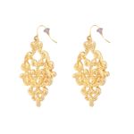 Buy Crunchy Fashion Royal Baroque Rosy Charming Earrings - Purplle