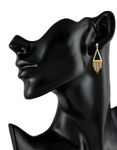 Buy Crunchy Fashion Sequence on Pyramid Golden Earring - Purplle