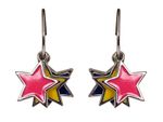 Buy Crunchy Fashion Shine Like a Star red yellow Hangging Earrings - Purplle