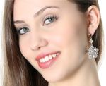 Buy Crunchy Fashion Silver Florette Pentagon Drop Earrings - Purplle