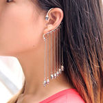 Buy Crunchy Fashion Skull Drop Ear Cuff in Silver - Purplle