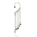 Buy Crunchy Fashion Skull Drop Ear Cuff in Silver - Purplle