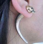 Buy Crunchy Fashion Skull Ear Stud - Purplle
