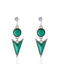 Buy Crunchy Fashion Spatial Sea Green Earring - Purplle