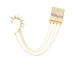 Buy Crunchy Fashion Spikes Head Chain Ear Cuff - Purplle