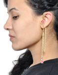 Buy Crunchy Fashion Starry Nights Salmon Earcuff - Purplle