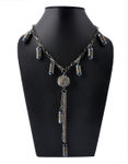 Buy Crunchy Fashion Stunning Charms Tassel Necklace - Purplle