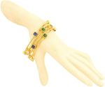 Buy Crunchy Fashion Traditional Gold Platted Pearl Bangle Set - Purplle