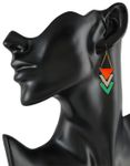 Buy Crunchy Fashion Trine Love Hue Earring - Purplle