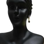 Buy Royal Bling Two Ad Row Black Drop Earrings - Purplle