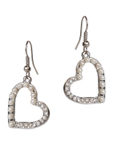 Buy Crunchy Fashion Valentine Special Pearl Heart Earrings - Purplle