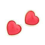 Buy Crunchy Fashion Valentine Sweetheart Studs - Purplle