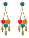 Buy Crunchy Fashion Voguish Blush Earrings - Purplle