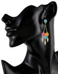 Buy Crunchy Fashion Voguish Blush Earrings - Purplle