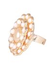 Buy Crunchy Fashion White Marigold Ring - Purplle