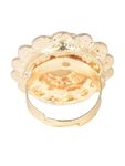 Buy Crunchy Fashion White Marigold Ring - Purplle