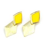Buy Crunchy Fashion Yellow Drop Earrings - Purplle