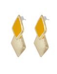 Buy Crunchy Fashion Yellow Drop Earrings - Purplle