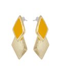 Buy Crunchy Fashion Yellow Drop Earrings - Purplle