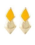 Buy Crunchy Fashion Yellow Drop Earrings - Purplle