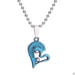 Buy Lishmark Stainless Steel Women Men Lover Couple Pendant I Love You Heart Chain Necklace 4 - Purplle