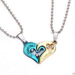 Buy Lishmark Stainless Steel Women Men Lover Couple Pendant I Love You Heart Chain Necklace 4 - Purplle