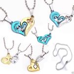 Buy Lishmark Stainless Steel Women Men Lover Couple Pendant I Love You Heart Chain Necklace 2 - Purplle