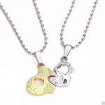 Buy Lishmark Stainless Steel Women Men Lover Couple Pendant I Love You Heart Chain Necklace 1 - Purplle