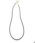 Buy Lishmark Fashion Jewelry Black Anchor Pendant Black Leather Necklace 18? - Purplle