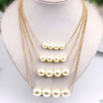 Buy Lishmark Fashion Sexy Multilayer Chain Pearl Choker Chunky Collar Bib Statement Necklace - Purplle