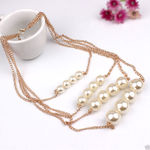 Buy Lishmark Fashion Sexy Multilayer Chain Pearl Choker Chunky Collar Bib Statement Necklace - Purplle