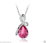 Buy Lishmark Womens Fashion Low Quailty Rose Red Crystal Stone Necklace With Pendant - Purplle