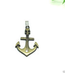 Buy Lishmark New Fashion Jewelry Stainless Steel Bronze Anchor Skull Pendant Black Necklace - Purplle