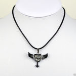 Buy Lishmark Fashion Jewelry Antique Bronze Hatchet Pendant Black Leather Necklce 18? - Purplle