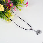 Buy Lishmark Fashion Jewelry Antique Silver Hatchet Pendant Black Leather Necklace 18? - Purplle