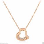 Buy Lishmark Womens 9K Yellow Gold Filled & Aaa Cz Fashion Necklace With Hart Pendant - Purplle